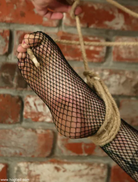 Adrianna Nicole: Busty Blonde MILF in Stockings Endures Bondage and a Huge Dildo – photo 2 of 20