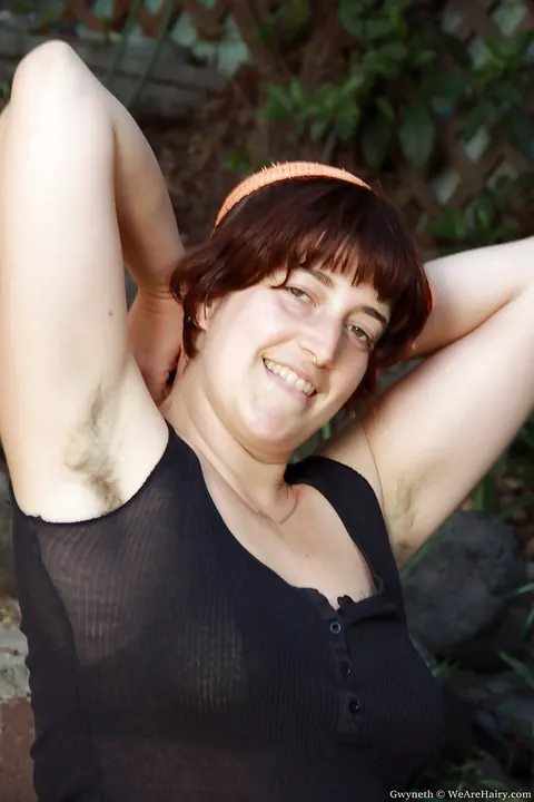 Hairy BBW Strips Out of Her Panties and Spreads Outdoors – photo 2 of 16