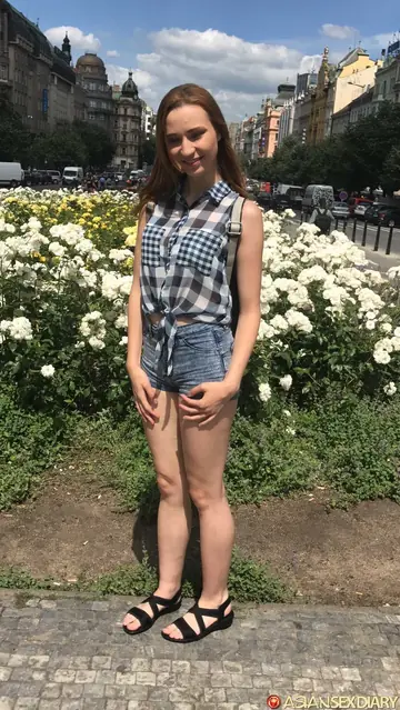 Thick Czech Redhead Gets Fucked Doggy Style Outdoors