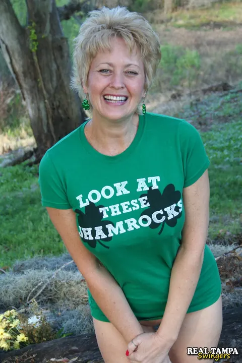 Tracy Lick: Tall Mature Blonde in Heels Fucks Outdoors – photo 1 of 20