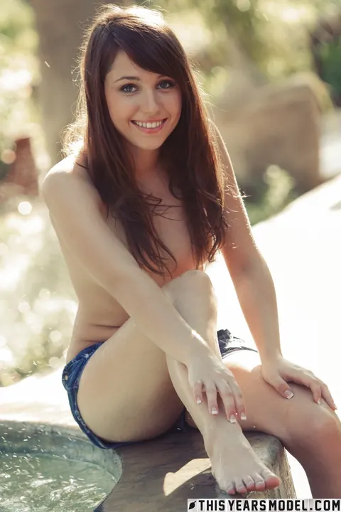 Marissa Mei: Redhead Strips Out of Her Shorts and Spreads Her Legs Outdoors – photo 9 of 15