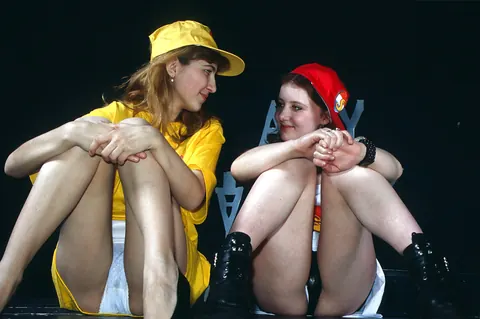 Manon G: Thick Blonde Babes Strip and Spread in Lesbian Play – photo 5 of 16