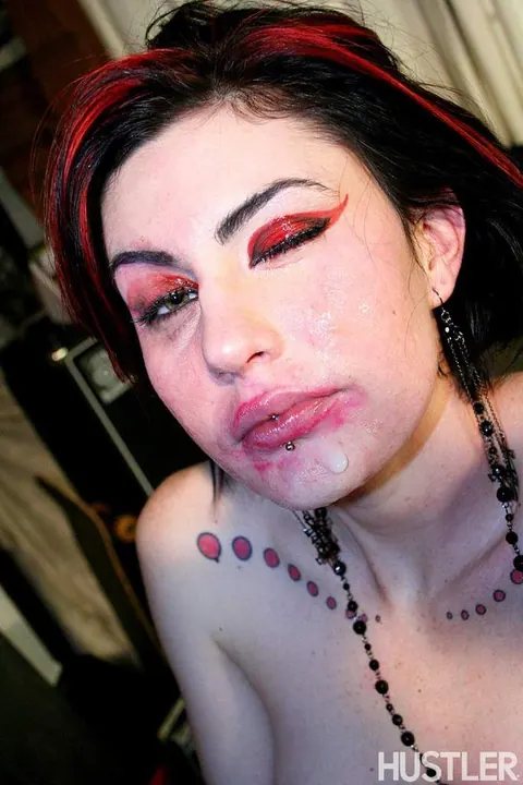 Pixie Pearl: Tattooed MILF Takes Hard Fuck and a Facial – photo 16 of 16