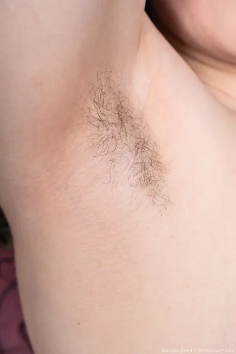 Martina Sweet: Brunette Undresses and Shows Her Hairy Armpits and Bush – photo 10 of 21