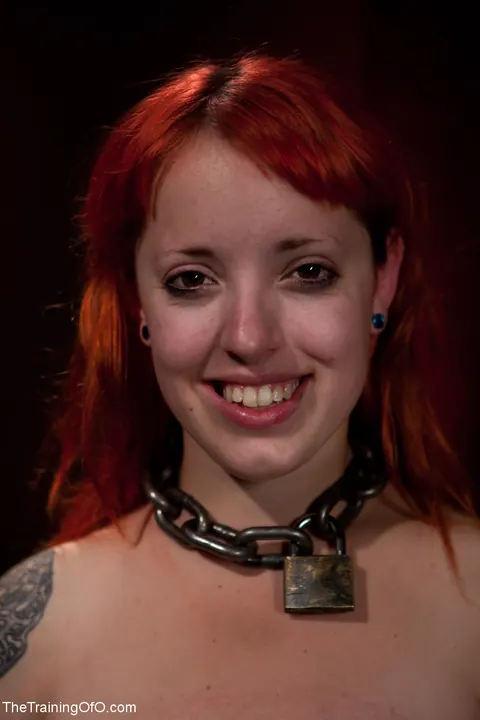 Lilla Katt: Redhead in Bondage Sucks Cock and Takes a Facial in Group Session – photo 18 of 21