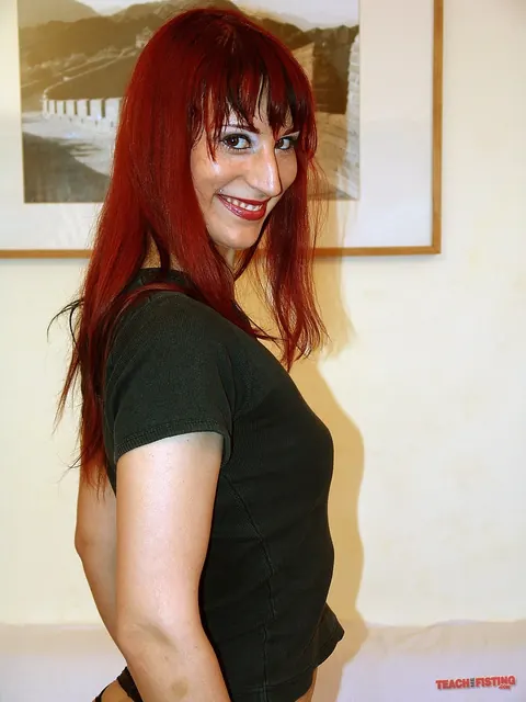 Redhead MILF Takes a Fist in Stockings – photo 1 of 21