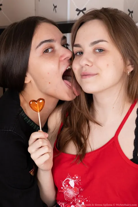 Sirena Spilona: European Lesbians Undress and Finger Hairy Bushes – photo 3 of 21