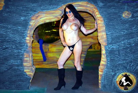 Trans Woman Strips Nude, Kneels, Arches Back and Turns – photo 2 of 15
