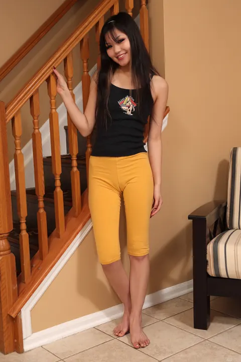Petite Asian Woman Spreads Her Shaved Pussy Wide – photo 2 of 21