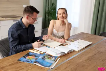 Slim Mature Blonde in Socks Gets Fucked and Takes Cum in Her Mouth