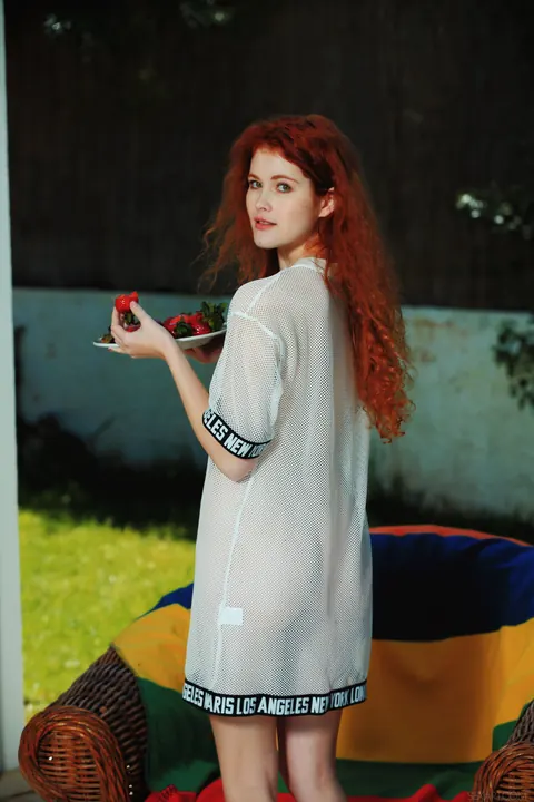 Heidi Romanova: Redhead Spreads Her Pussy and Fingers Herself in Art Shoot – photo 2 of 21