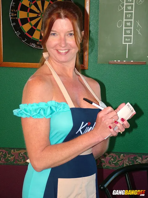 Dee Delmar: Busty Redhead MILF Goes Topless in Uniform – photo 2 of 14