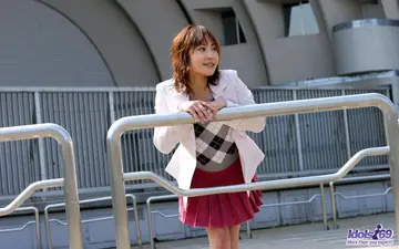Japanese Woman Lifts Her Skirt and Spreads Her Hairy Bush Outdoors