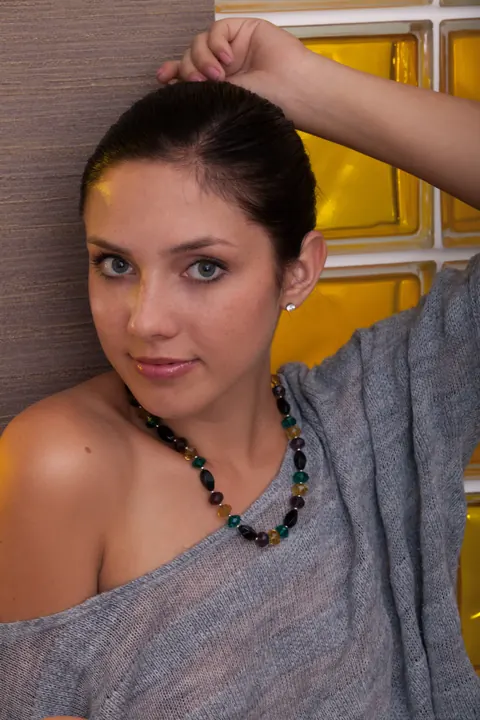 Kantata: Petite Brunette Strips Nude and Spreads Wide – photo 6 of 21