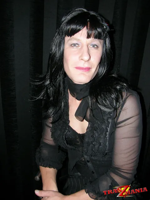 Trans Woman Removes Her Lingerie and Poses Nude Front and Back – photo 14 of 15