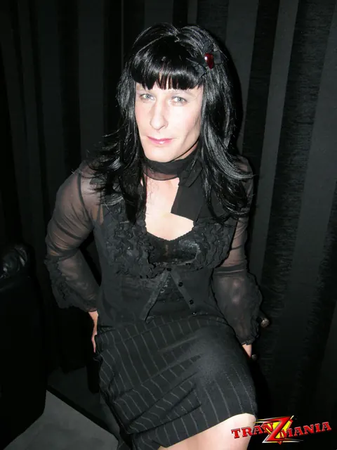 Trans Woman Removes Her Lingerie and Poses Nude Front and Back – photo 4 of 15