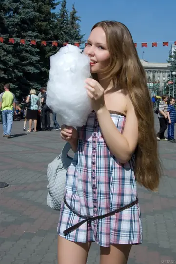 Russian Brunette in Stockings Kisses Another Woman and Spreads