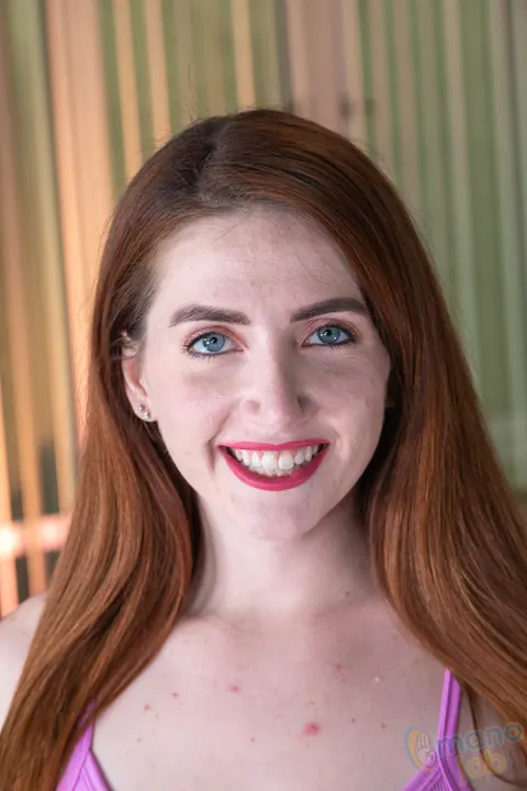 Aria Carson: Thick Redhead with Piercing Rides Cock and Takes Cum – photo 1 of 15