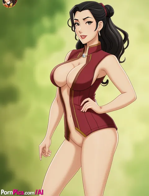 Busty Brunette MILF Poses in AI-Generated Set – photo 10 of 10