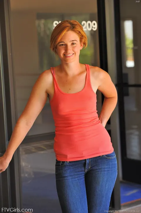 Jodi Taylor: Redhead Strips Out of Her Jeans and Uses a Dildo – photo 4 of 20
