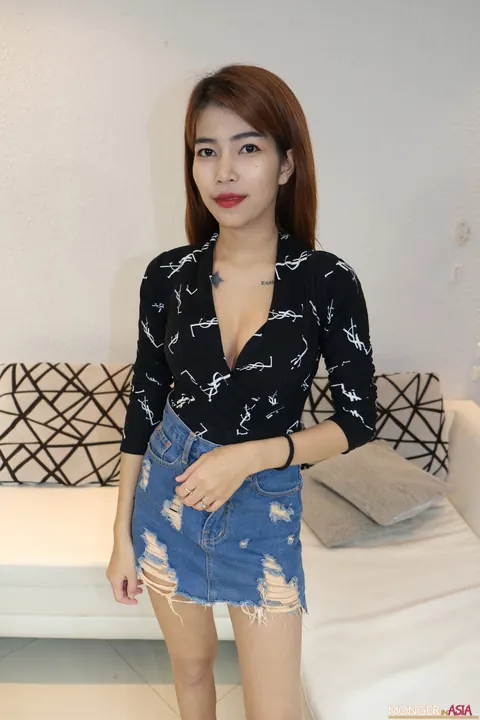 Petite Thai Redhead Shows Her Small Tits and Hairy Pussy – photo 1 of 20