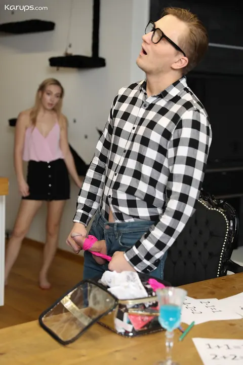 Jenny Wild: Petite Czech Blonde in a Skirt Rides for a Creampie – photo 6 of 21