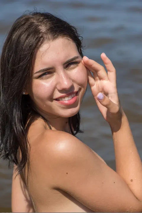 Zhenya Mille: Brunette Undresses to Reveal Her Small Natural Tits – photo 14 of 21