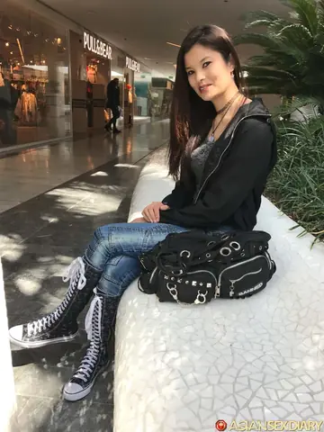 Busty Japanese Brunette Strips Out of Her Lingerie and Jeans for POV Sex