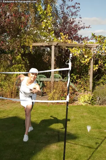 Tall British Blonde with Big Natural Tits Poses Nude