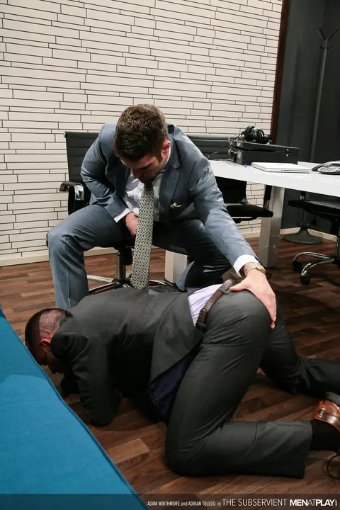 Two Men Have Anal Sex and Use a Dildo in the Office – photo 6 of 21