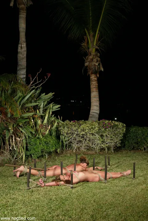 Christina Carter: Tanned Busty MILF Bound Outdoors for Lesbian BDSM – photo 20 of 20