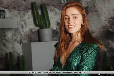 Jia Lissa: Redhead Strips Out of Her Skirt and Spreads for Anal – photo 1 of 18