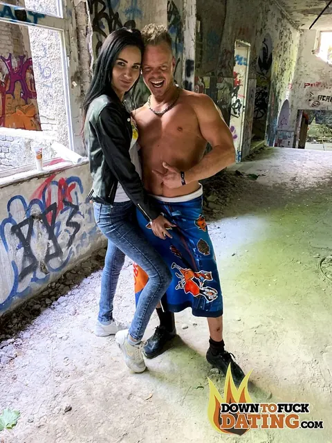 Megan Venturi: Slim Ukrainian Brunette Gets Licked and Fucked Outdoors in Jeans – photo 13 of 14