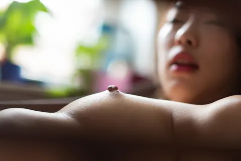 Asian Woman with Short Hair Flashes Her Tits and Ass – photo 11 of 16