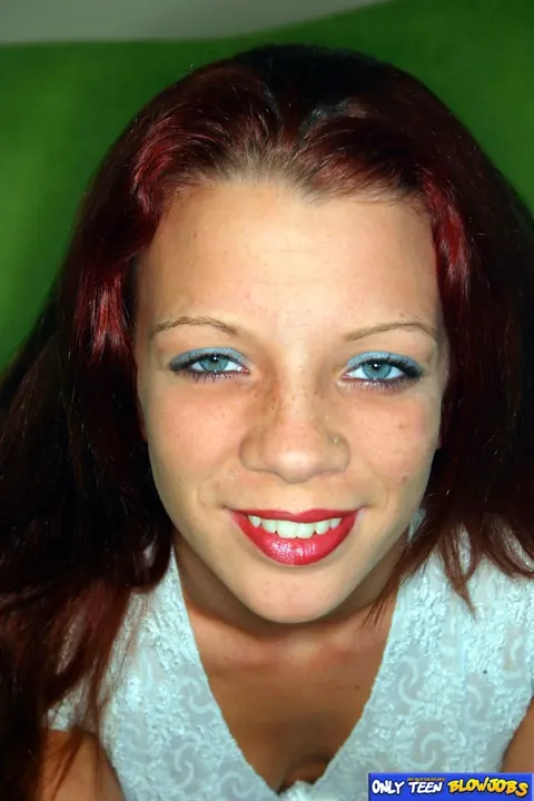 Brandi May: Slim Redhead in Lingerie and Heels Takes a Cumshot – photo 1 of 17