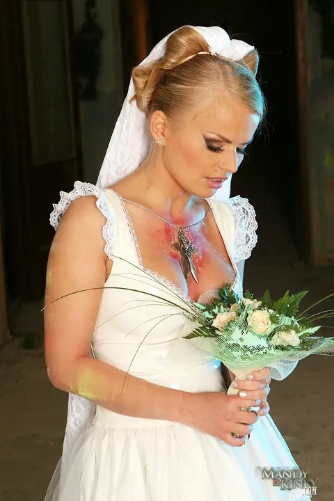 Dora Venter: Blonde MILF Wedding Bride Dominates Bound Husband and Spreads – photo 3 of 17