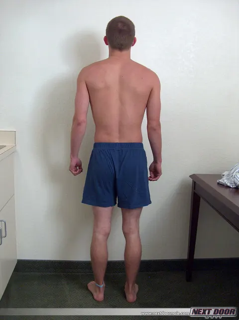 Hairy Blonde Guy Strips and Strokes on the Sofa – photo 1 of 21