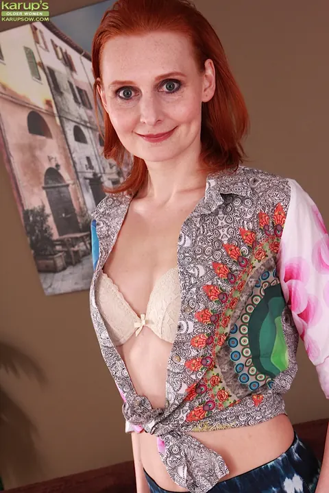 Czech Redhead MILF Fucked in Lingerie – photo 1 of 16
