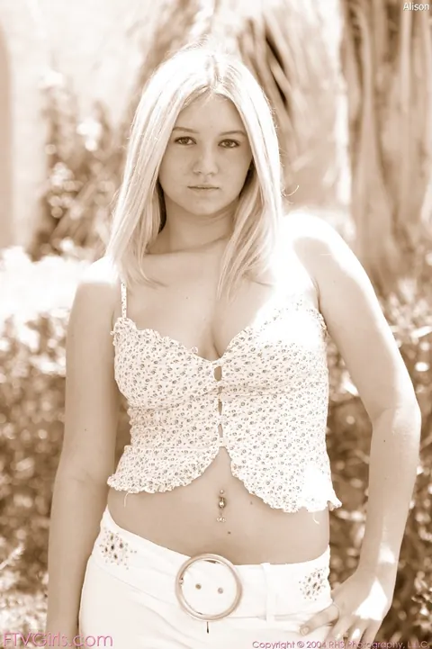 Alison Angel: Slim Tall Blonde Strips Out of Her Corset and Pants – photo 15 of 20