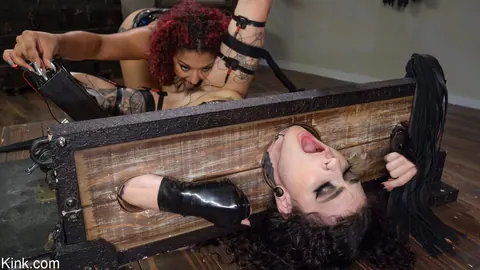 Daisy Ducati: Tall Redhead and Tattooed Canadian Brunette Kiss in Lesbian Bondage – photo 8 of 20