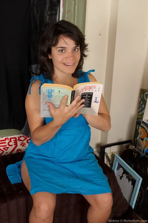 Hickory: Brunette MILF Undresses to Show Her Hairy Pussy – photo 1 of 17