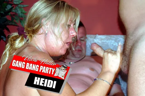 Mature Curvy Blonde Takes Multiple Men in a Gangbang – photo 1 of 16
