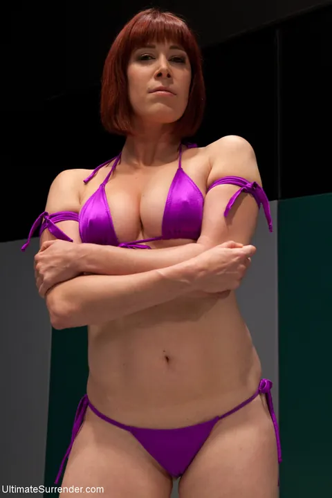 Bryn Blayne: Redhead MILF in a Bikini Gets Bound and Eaten Out in the Gym – photo 4 of 21