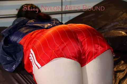 Tattooed PAWG Bound in Shorts and Spreads Her Legs – photo 8 of 16
