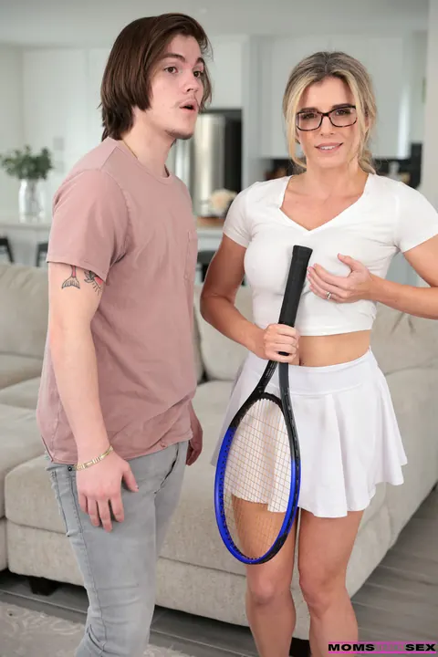 Cory Chase: Blonde MILF in Glasses and Uniform Takes a Cumshot – photo 5 of 20