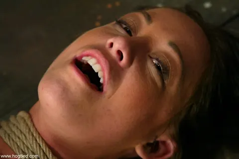 Kylee King: Petite Brunette MILF Uses a Dildo in Rope Bondage – photo 20 of 21