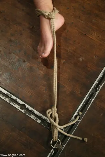 Petite Brunette MILF Uses a Dildo in Rope Bondage