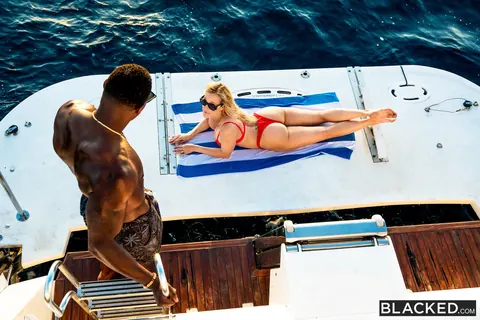 Brandi Love: Tattooed Blonde MILF Takes Interracial Anal on a Boat – photo 1 of 20