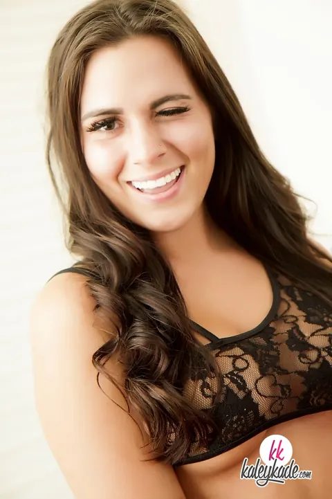 Kaley Kade: Thick Brunette Shows Her Big Natural Tits and Ink in Lingerie – photo 15 of 15