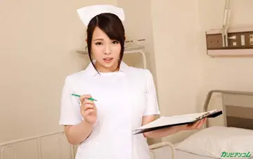 Busty Japanese Nurse Strips and Gets Fucked Hard